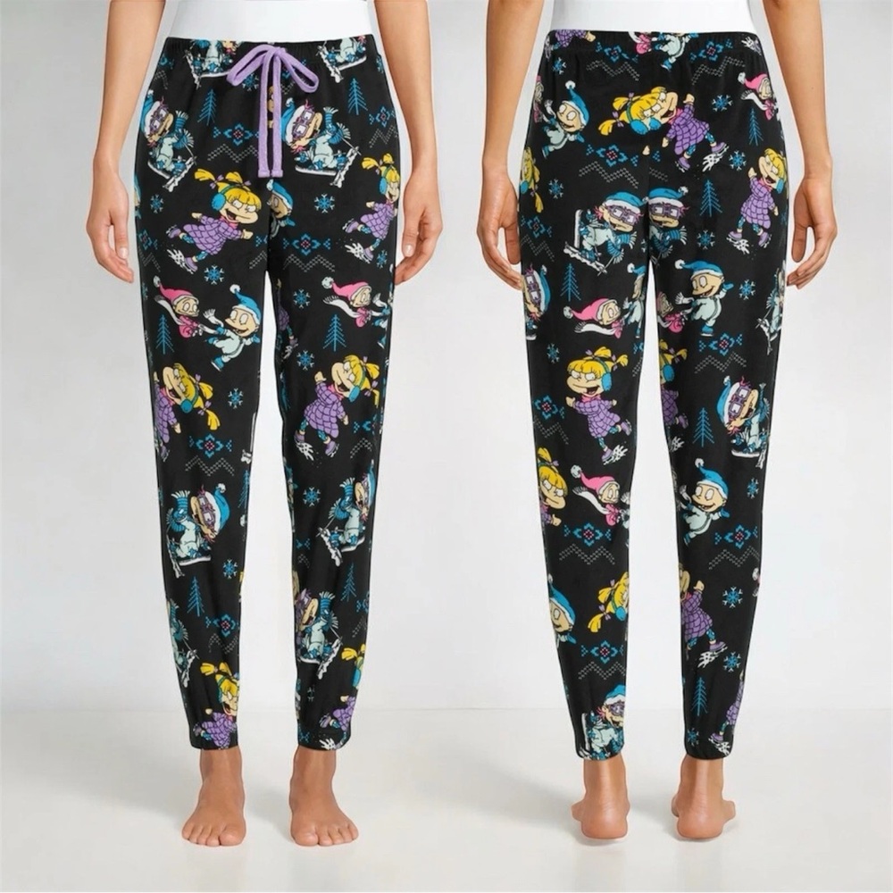 Colorful Cartoon Print Pajama Pants